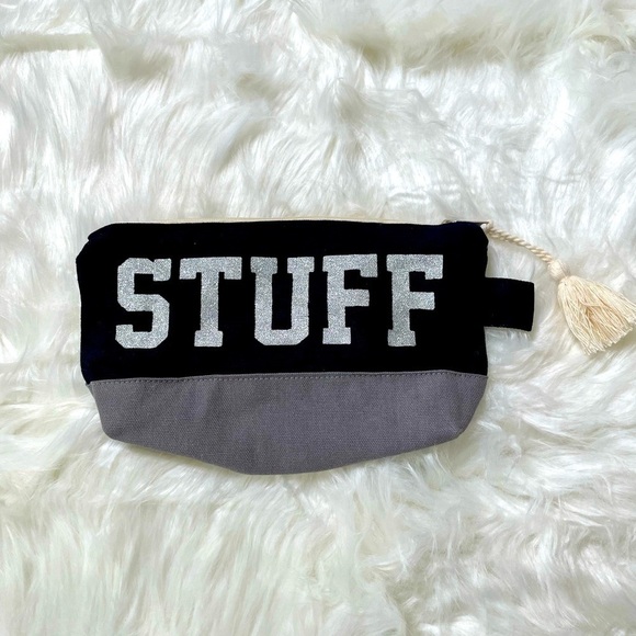 Cosmetic Bag or Pencil Holder Canvas 100% Cotton Small NWOT - Picture 1 of 8